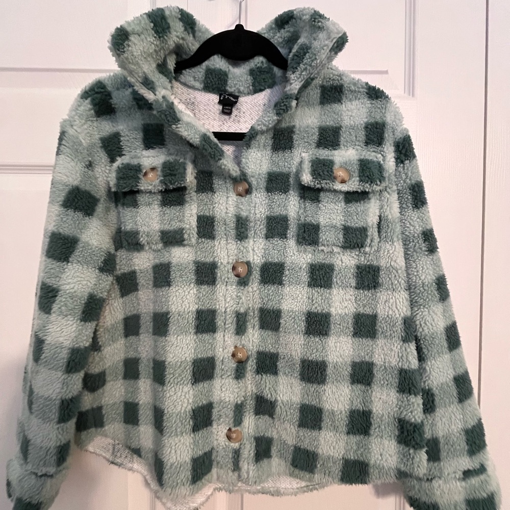 art class Green Plaid Kids Jacket
